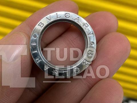 Aliança Bulgari B.zero1 Ouro Branco, 01 unidade