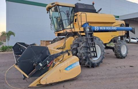 COLHEITADEIRA NEW HOLLAND TC 5070 COM PLATAFORMA 20 PÉS CARACOL ARROZEIRA